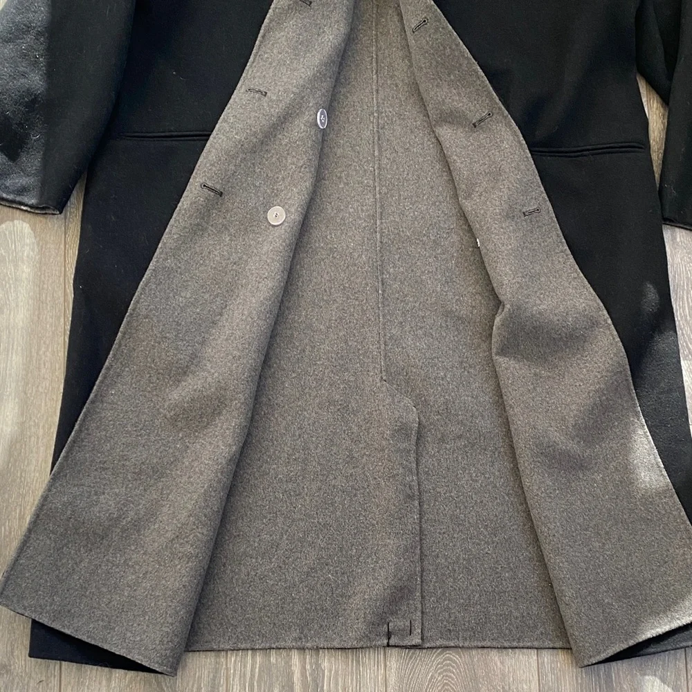 J. Crew - Black Wool Pea Coat - Size 3X - Picture 5 of 8